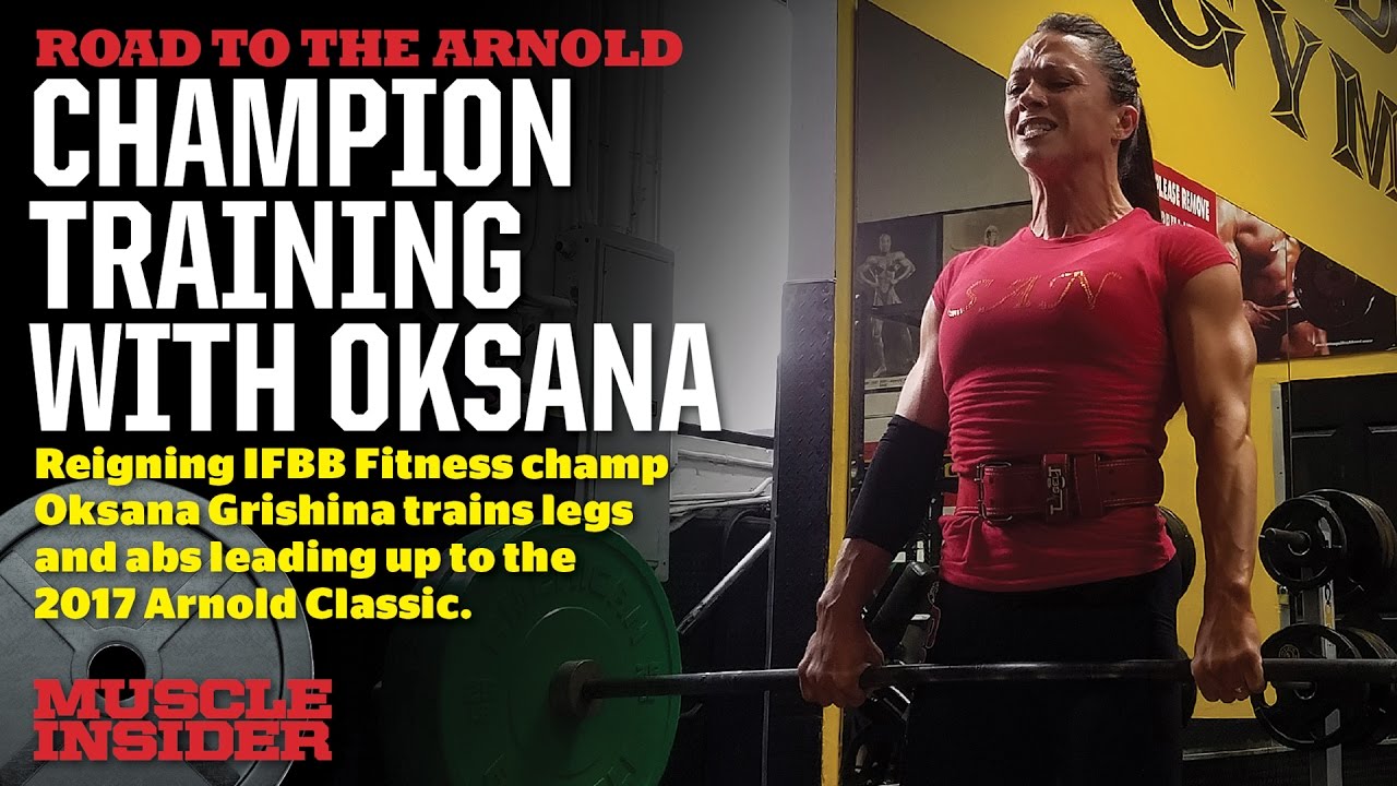 Oksana Grishina Gold’s Gym Video