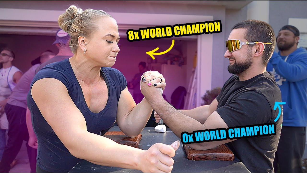 Sarah Backman Armwrestling