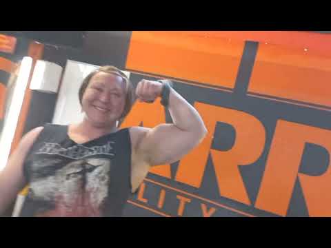 Knee-level Deadlift with Anna K. Powerlifter 210kg x 10 & 230kg x10