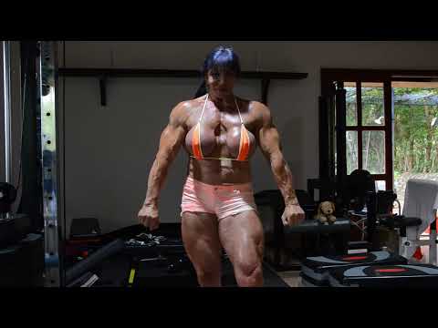 Jana Linke Sippl Gym Posing Video