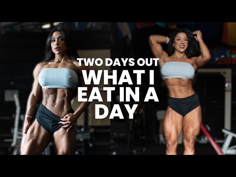 what i eat in a day TWO DAYS OUT from a bodybuilding show