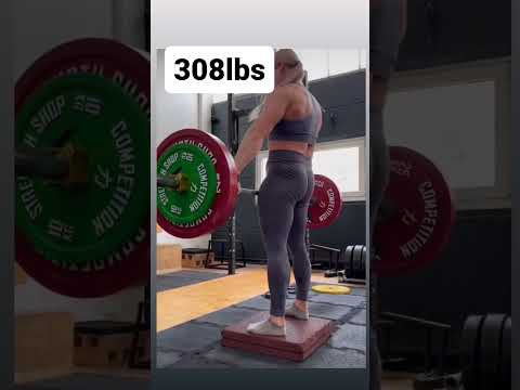308 DEFICIT DEADLIFTS | DENISE HERBER #deadlift #powerlifting #deficitdeadlift
