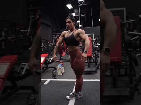 Muscle women strength 🔥🔥 kristina Nicole Mendoza #bodybuilder #bodybuilding #fbb