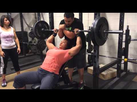 Amber DeLuca 265 lb Incline press