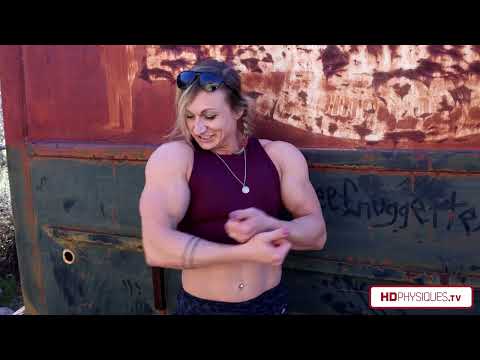 Bodybuilding Girl Ghost Town Video Shoot