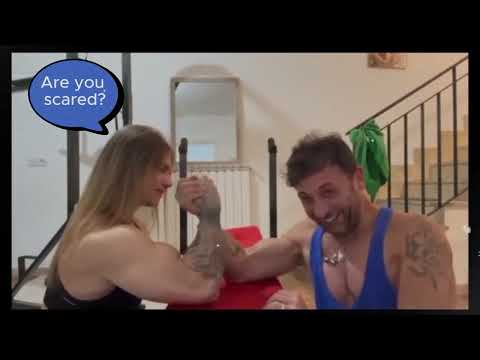 Women Bodybuilder Vs Man Bodybuilder Armwrestling