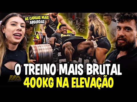 TREINO BRUTAL JAMAIS VISTO| 400KG NA ELEVAÇÃO