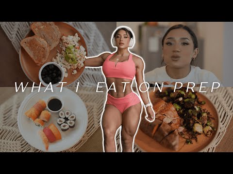 what I eat in a day as a bodybuilder on prep | plus refeed day + physique changes