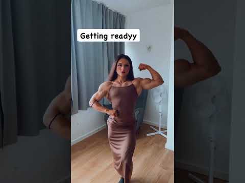 🔥 THIS Slovenian-Macedonian Bodybuilder’s Secret To Crazy Delts & Glutes In White Dress! 💪