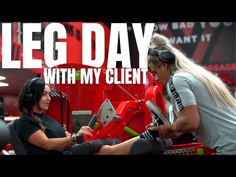 LEG DAY WITH MY CLIENT // CORRECTING FORM FOR THE MOST GAINS